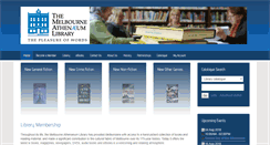Desktop Screenshot of melbourneathenaeum.org.au